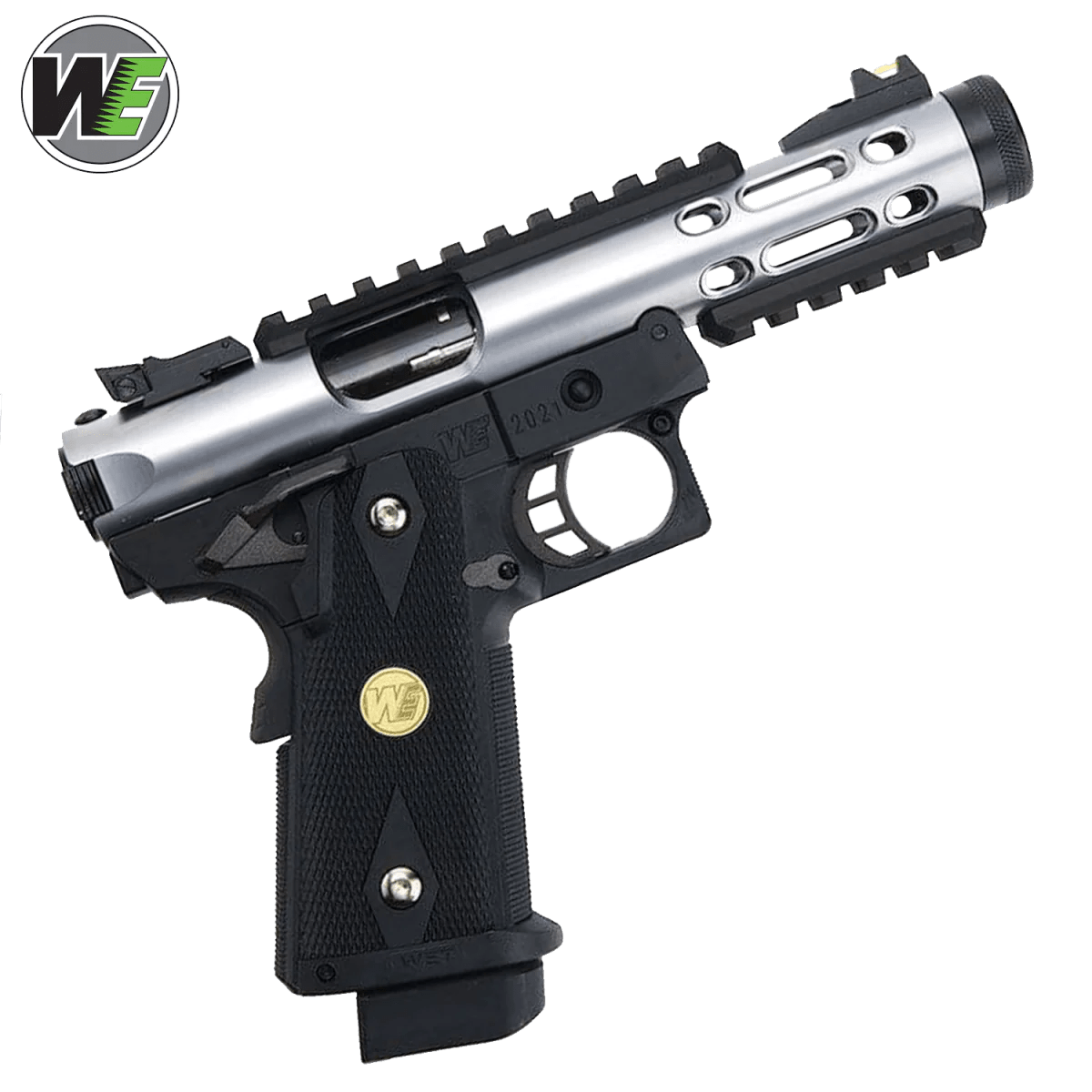 WE Galaxy Hi - Capa 5.1 Type A GBB Pistol - Silver Slide K Frame - Azraels Armoury