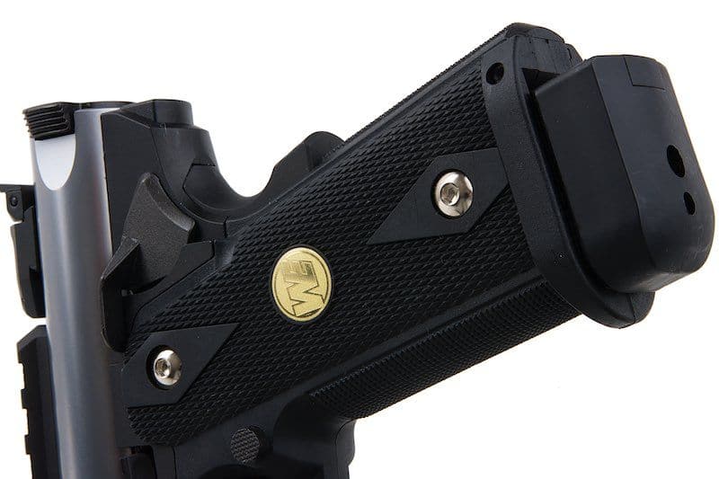 WE Galaxy Hi - Capa 5.1 Type A GBB Pistol - Silver Slide K Frame - Azraels Armoury