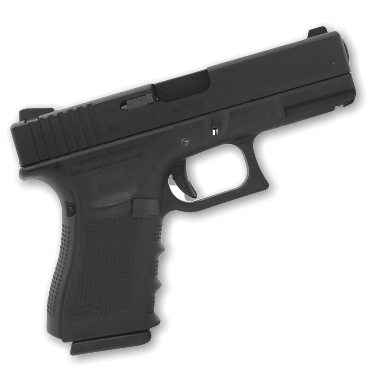 We Tech G23 Gen 4 Gas Blow Back Pistol - Black - Azraels Armoury