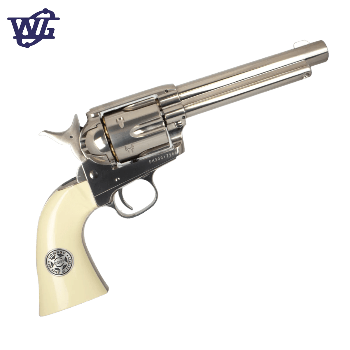 Wingun SAA Peacemaker CO2 Gel Blaster - Nickel Pearl - Azraels Armoury